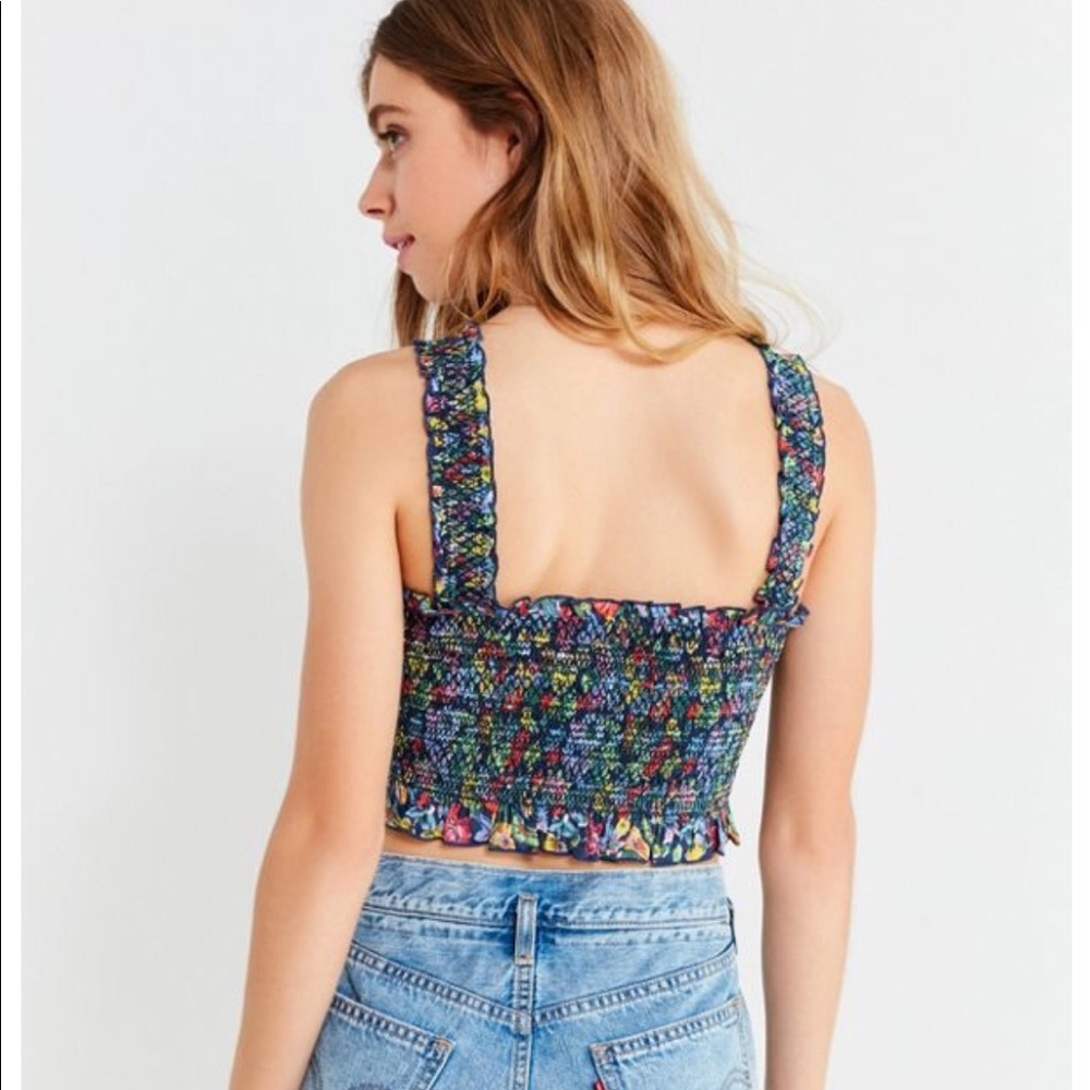 Floral Tight Crop Tank - Picture 2 of 4